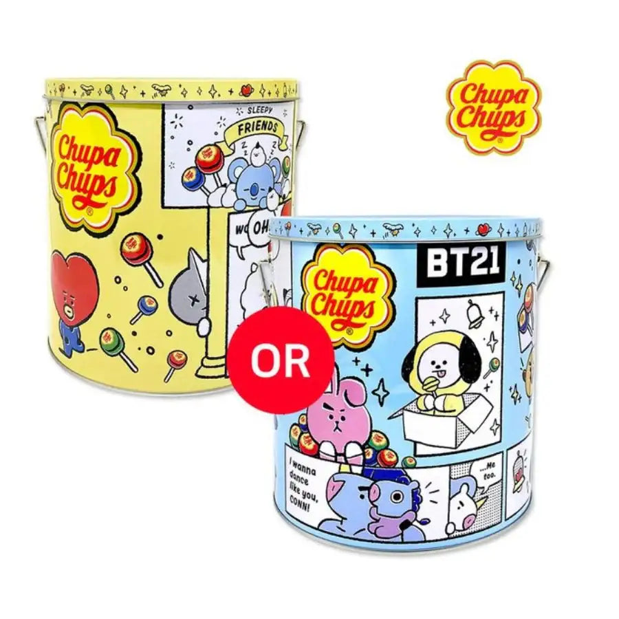 BT21 x Chupa Chups - Classic 100u Tin - Chupa Chups - Food - Harumio BT21 x Chupa Chups - Classic 100u Tin - Chupa Chups - Food - Harumio