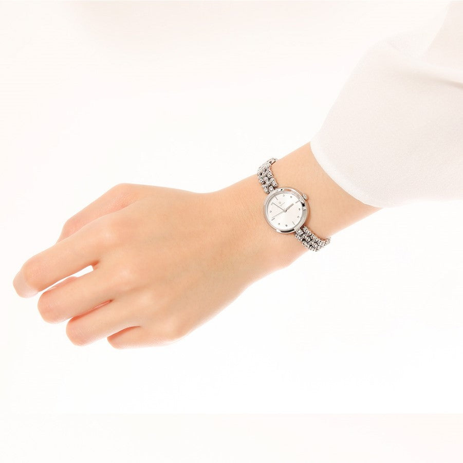 OST - Dreams and Luck Cubic Bracelet Silver Women's Metal Watch