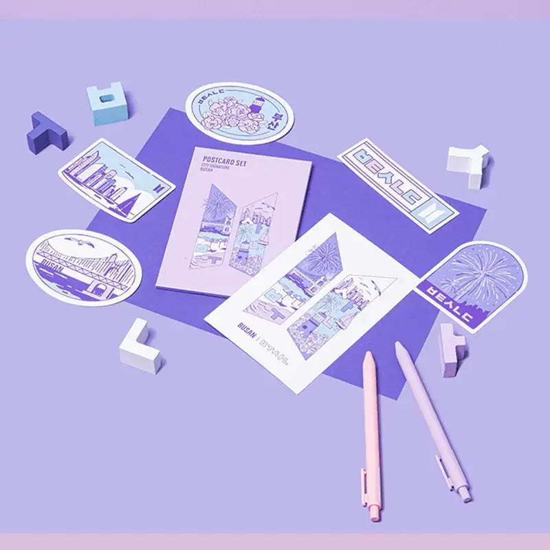 BTS - Yet To Come In BUSAN - City Postcard Set Busan - BTS - Postcards - Harumio BTS - Yet To Come In BUSAN - City Postcard Set Busan - BTS - Postcards - Harumio