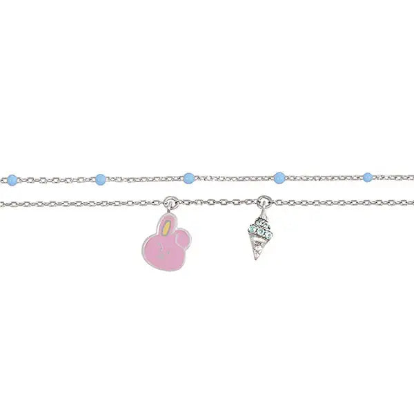 BT21 x OST - Silver Bracelet Ver. 2 - Cooky - BT21 - Bracelets - Harumio