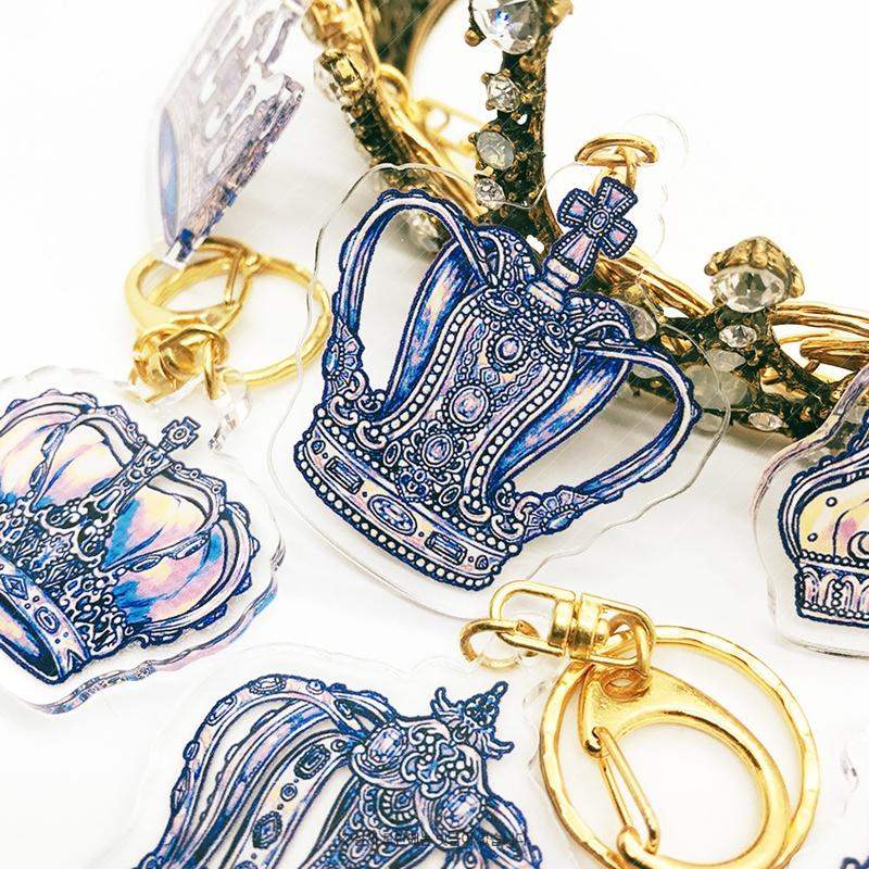 Libet - Crown Acrylic Keyring - Libet - Stationary - Harumio Libet - Crown Acrylic Keyring - Libet - Stationary - Harumio