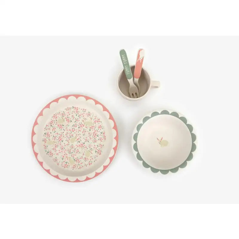 Dailylike x 10x10 - Bamboo Kids Dinner Set Ver.2 - Dailylike x 10x10 - Kitchenware - Harumio Dailylike x 10x10 - Bamboo Kids Dinner Set Ver.2 - Dailylike x 10x10 - Kitchenware - Harumio