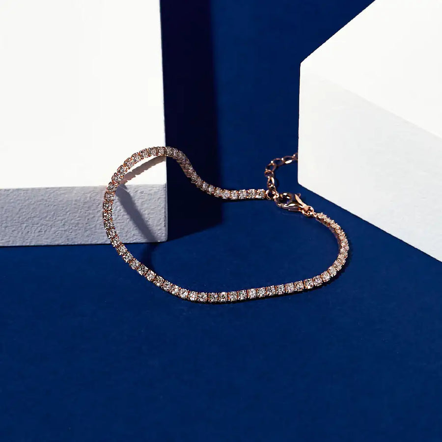 CLUE - Crown Setting Rose Gold Bracelet - CLUE - Jewelry - Harumio