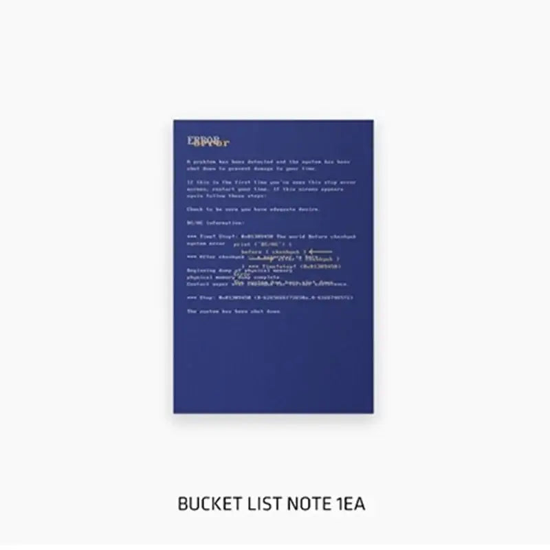 AKMU - ERROR - Lee Chanhyuk Bucket List Note + Sticker Set - AKMU - Notebook - Harumio