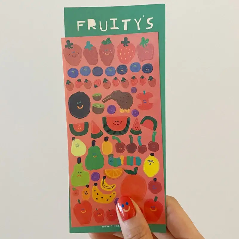 Dinotaeng - Fruity's Glitter Sticker - Dinotaeng - Sticker - Harumio