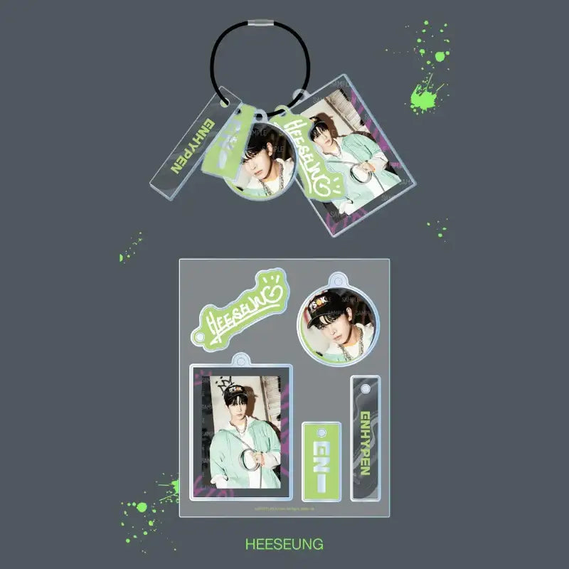 ENHYPEN - SADAME - Acrylic Keyring Set - ENHYPEN - Keyring - Harumio ENHYPEN - SADAME - Acrylic Keyring Set - ENHYPEN - Keyring - Harumio