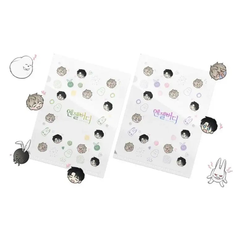 ANGEL BUDDY X GOODSBEE - Hologram Sticker & L-Holder Set - GOODSBEE - Stationery - Harumio