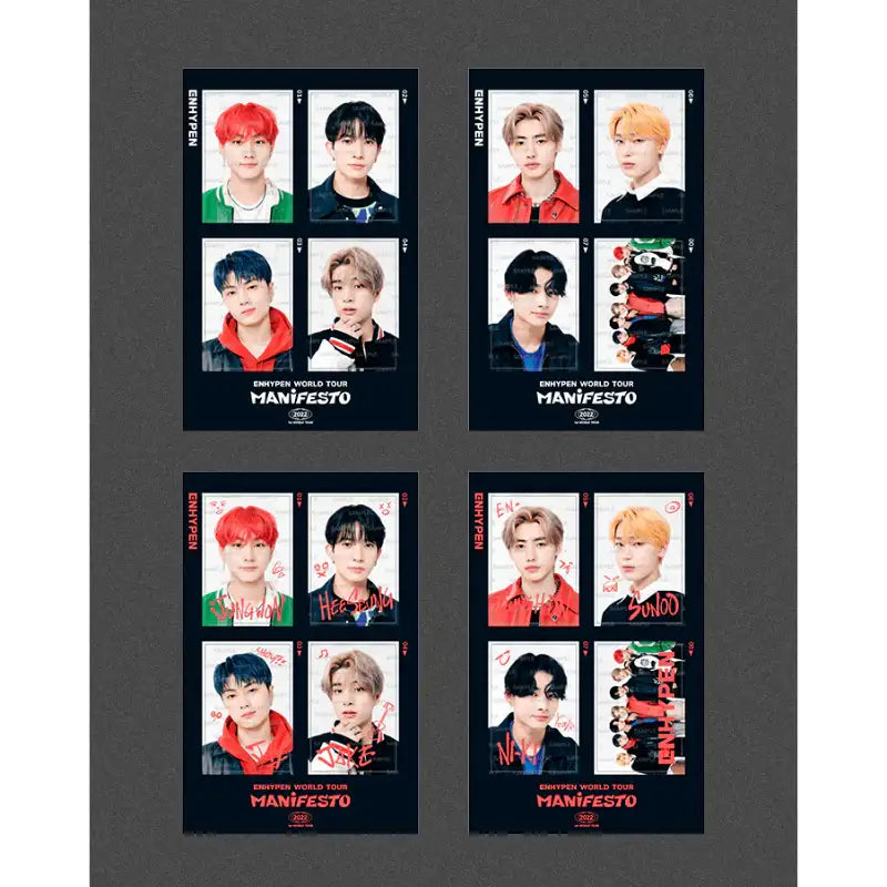 ENHYPEN - MANIFESTO - 4 Cuts Sticker Set - ENHYPEN - Stickers - Harumio ENHYPEN - MANIFESTO - 4 Cuts Sticker Set - ENHYPEN - Stickers - Harumio
