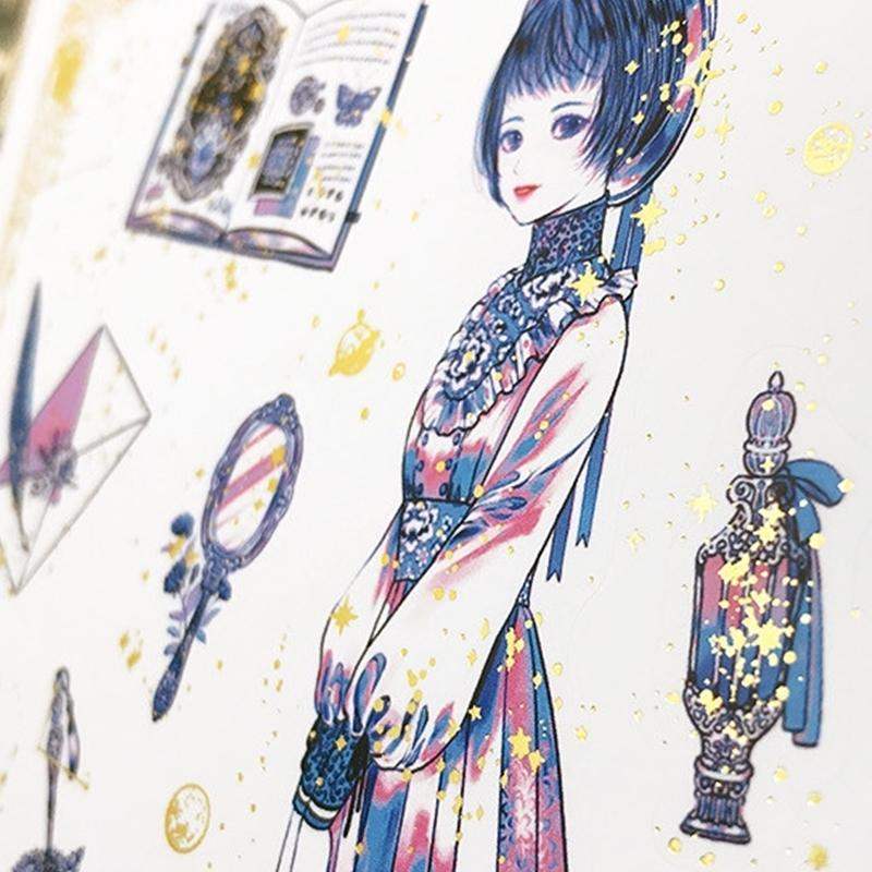 Libet - Gold Foil Cut-Out Removable Stickers - Libet - Stationary - Harumio Libet - Gold Foil Cut-Out Removable Stickers - Libet - Stationary - Harumio