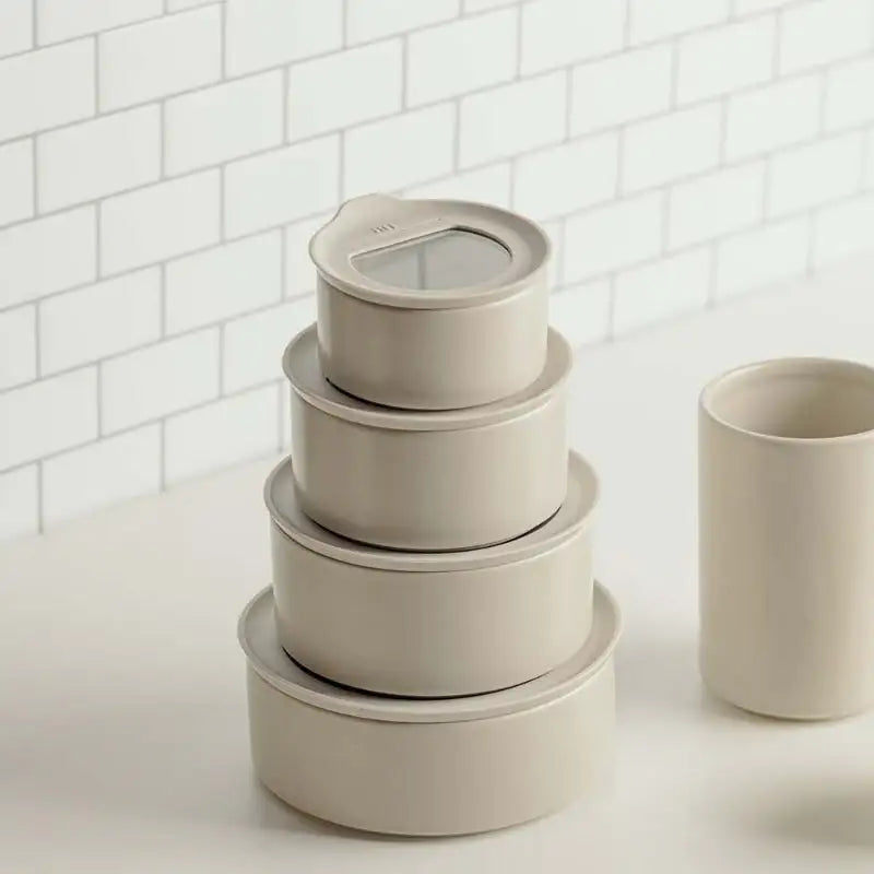 Neoflam - FIKA Ceramic Container Set Of 6 - Neoflam - Food Container - Harumio Neoflam - FIKA Ceramic Container Set Of 6 - Neoflam - Food Container - Harumio