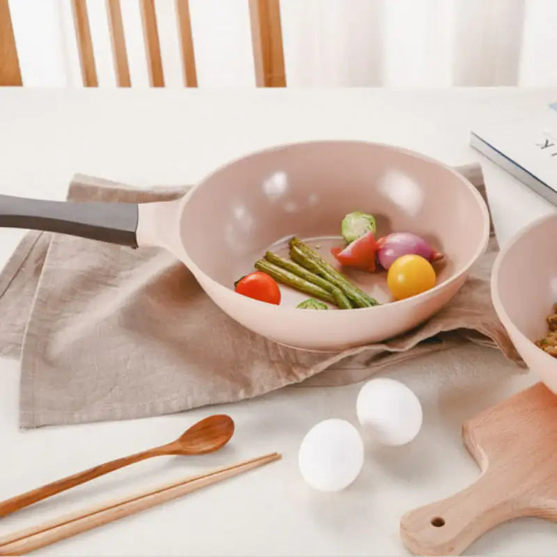 Neoflam - EELA Wok Mini Peach 24cm - Neoflam - Wok - Harumio Neoflam - EELA Wok Mini Peach 24cm - Neoflam - Wok - Harumio