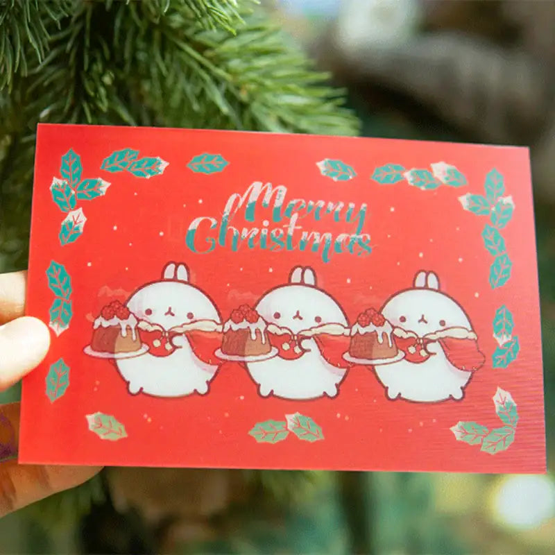 Molang - Lenticular Christmas Card - Molang - Lenticular Card - Harumio