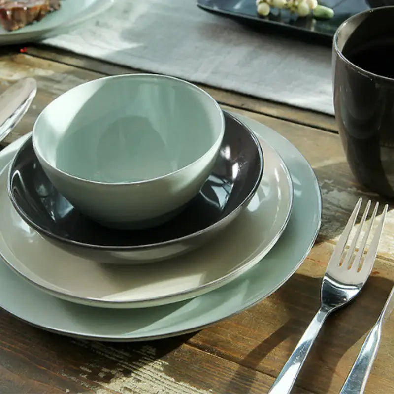Neoflam - Guggen Paper Ceramic Tableware Set For 2 - Neoflam - Dinnerware sets - Harumio