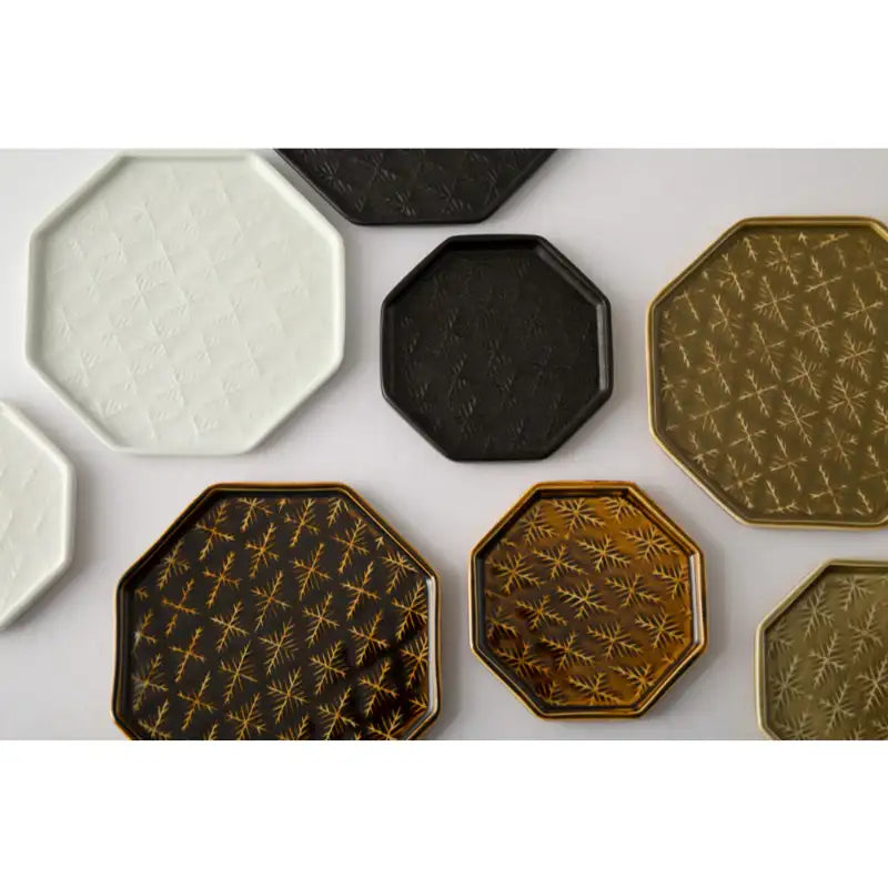 Chaora - Snowflake Octagon Plate - Chaora - Tableware - Harumio