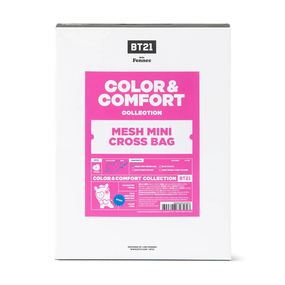 BT21 x Fennec - Mesh Mini Cross Bag - BT21 - Bag - Harumio BT21 x Fennec - Mesh Mini Cross Bag - BT21 - Bag - Harumio