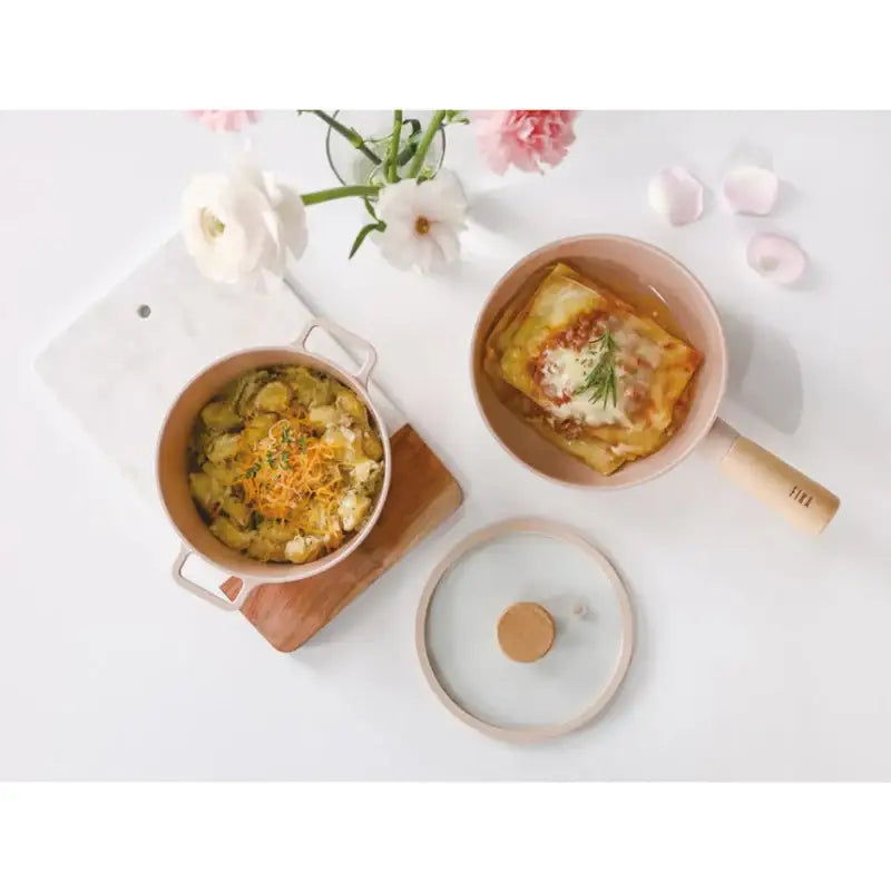 Neoflam - FIKA Mini Peach Pot and Wok Set - Neoflam - Kitchenware - Harumio Neoflam - FIKA Mini Peach Pot and Wok Set - Neoflam - Kitchenware - Harumio
