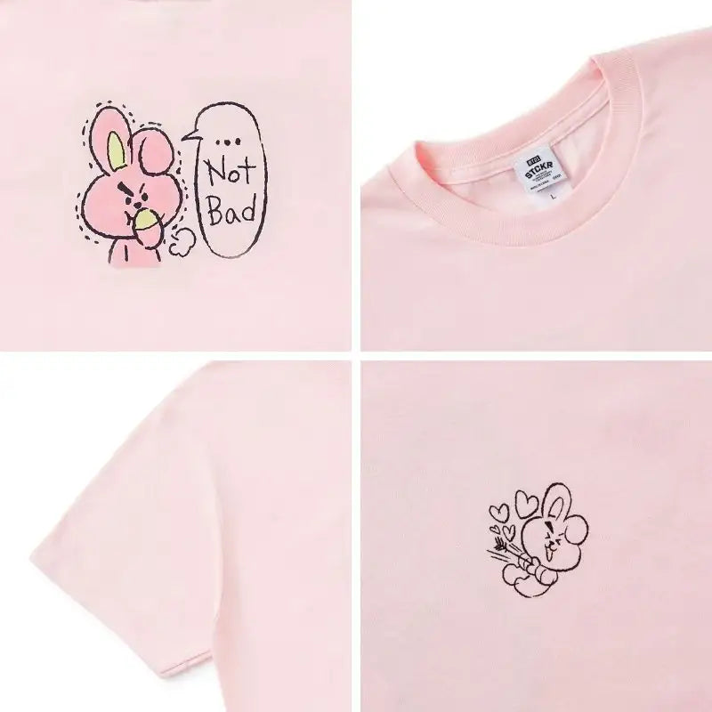 BT21 - Hipster Short Sleeve T-Shirt - BT21 - T-Shirt - Harumio BT21 - Hipster Short Sleeve T-Shirt - BT21 - T-Shirt - Harumio