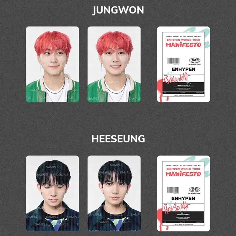 ENHYPEN - MANIFESTO - Lenticular Photo Set - ENHYPEN - Photo Card - Harumio ENHYPEN - MANIFESTO - Lenticular Photo Set - ENHYPEN - Photo Card - Harumio