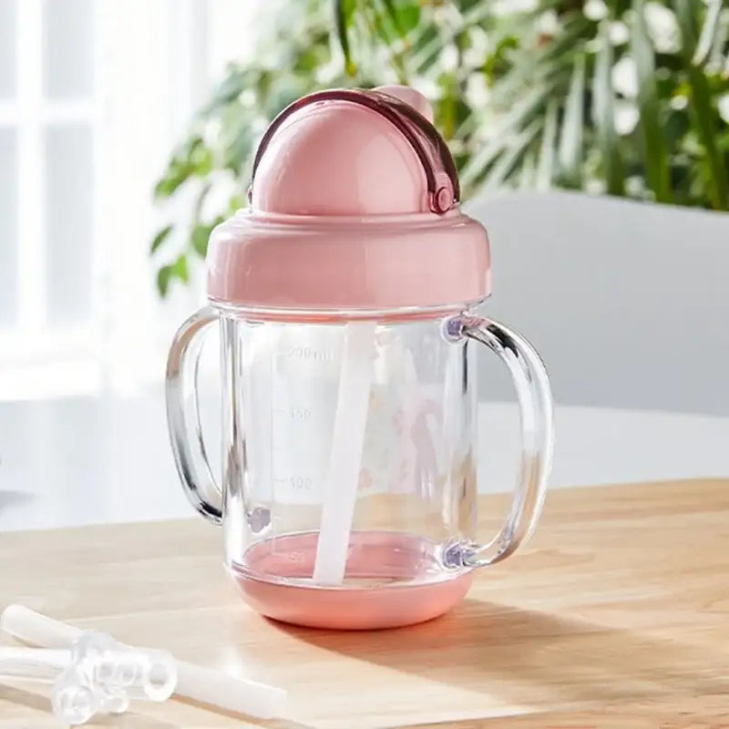 Korean My Rabbit - Tritan Two-Handle Straw Water Bottle - Modern House - Bottle - Harumio