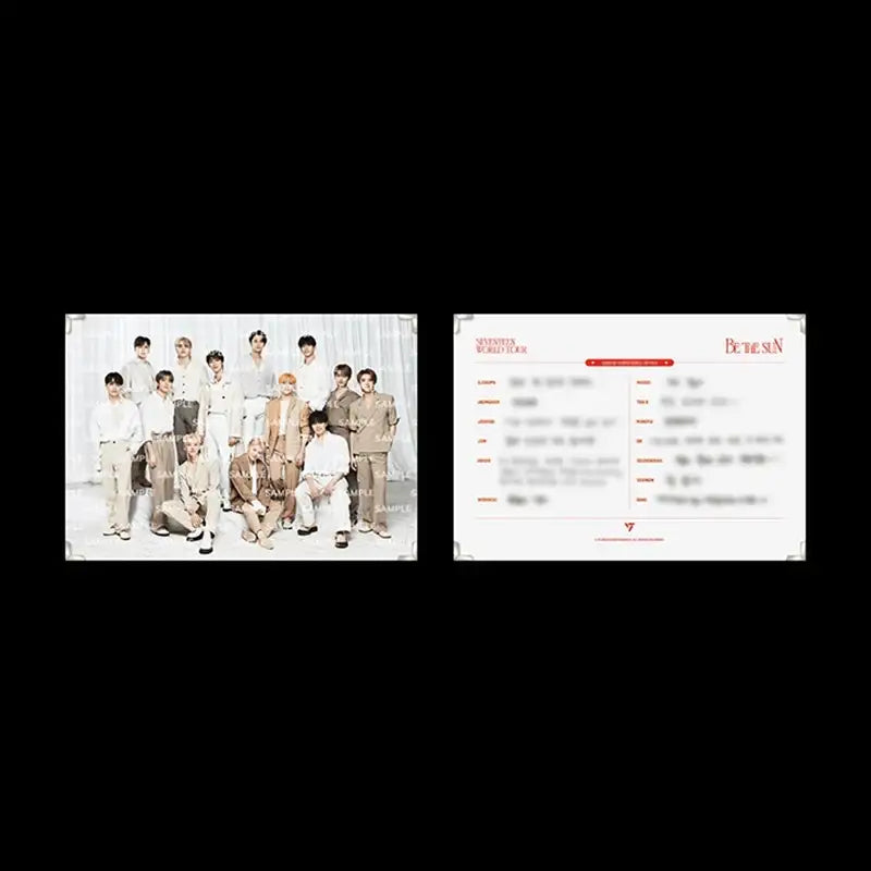 Seventeen - BE THE SUN - Premium Message Photo - SEVENTEEN - Photo - Harumio Seventeen - BE THE SUN - Premium Message Photo - SEVENTEEN - Photo - Harumio