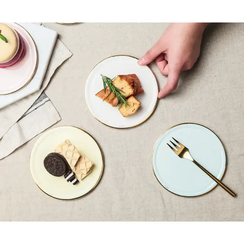 Chaora - Gold Rim Tray - Chaora - Tableware - Harumio