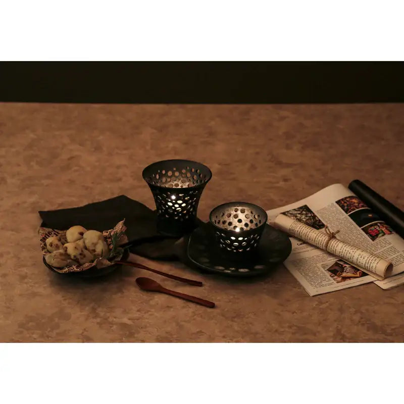 Chaora - Black Candle Holder - Chaora - Tableware - Harumio