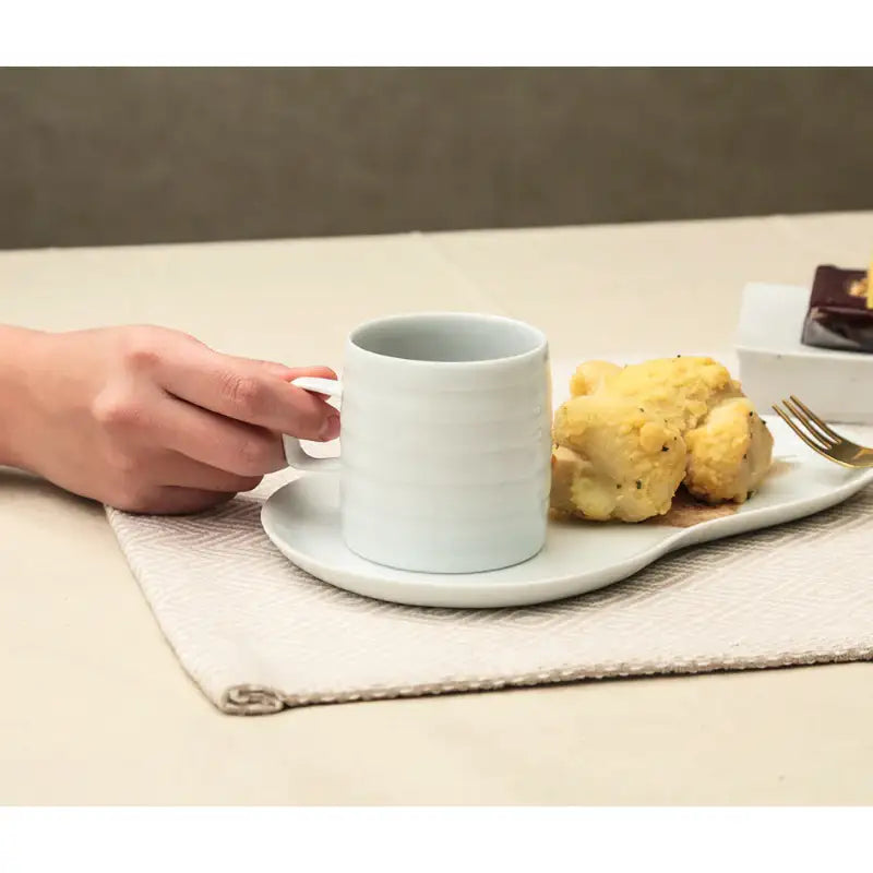 Chaora - White Porcelain Lined Mug - Chaora - Tableware - Harumio
