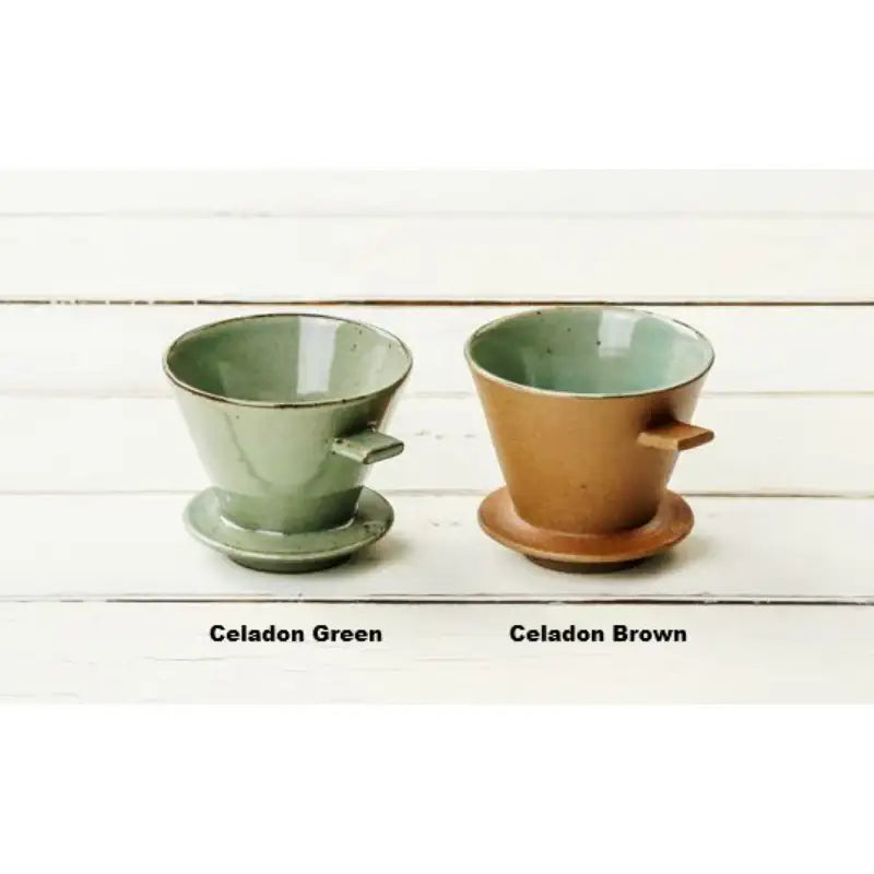 Chaora - Celadon Wave Dripper - Chaora - Tableware - Harumio Chaora - Celadon Wave Dripper - Chaora - Tableware - Harumio