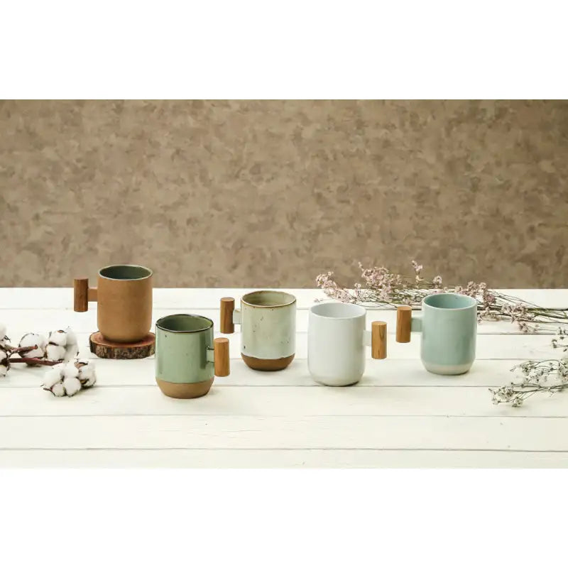 Chaora - Wooden Handle Round Mug - Chaora - Tableware - Harumio