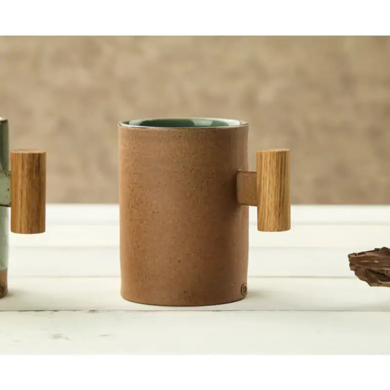 Chaora - Wooden Handle Long Mug - Chaora - Tableware - Harumio Chaora - Wooden Handle Long Mug - Chaora - Tableware - Harumio