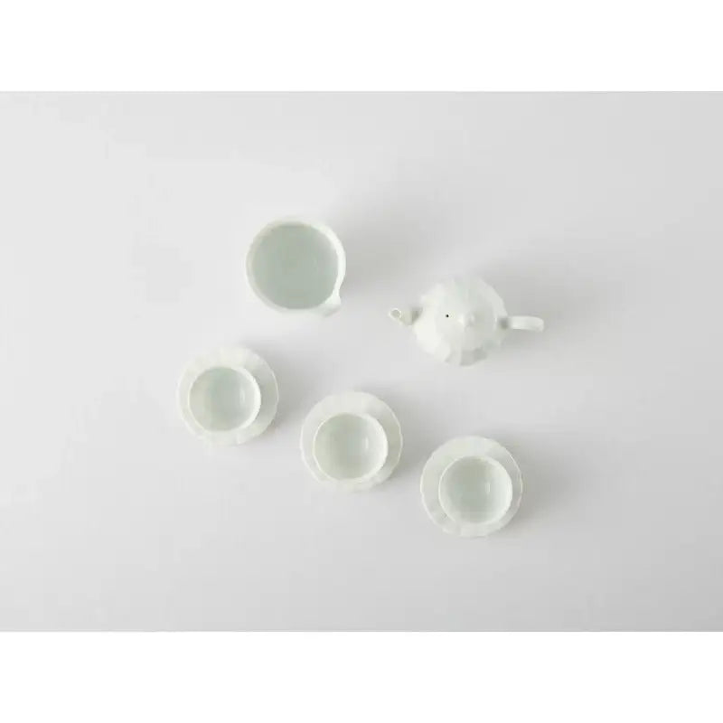Chaora - White Porcelain Angle Tea Set (3 Pax) - Chaora - Tableware - Harumio Chaora - White Porcelain Angle Tea Set (3 Pax) - Chaora - Tableware - Harumio