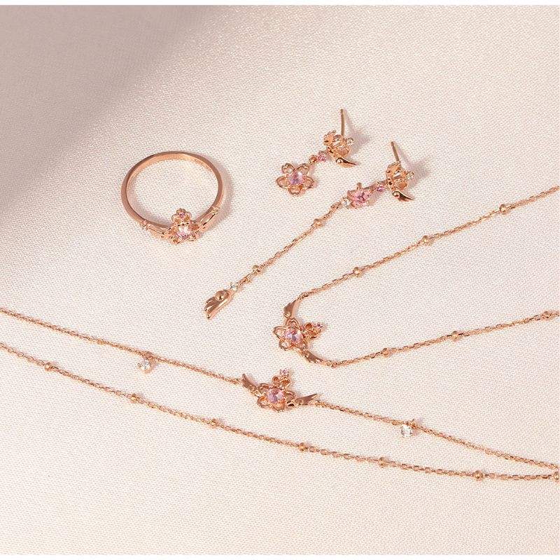 OST x Cardcaptor Sakura - Crown Cherry Blossom Wing Silver Ring - OST - Jewelry - Harumio OST x Cardcaptor Sakura - Crown Cherry Blossom Wing Silver Ring - OST - Jewelry - Harumio