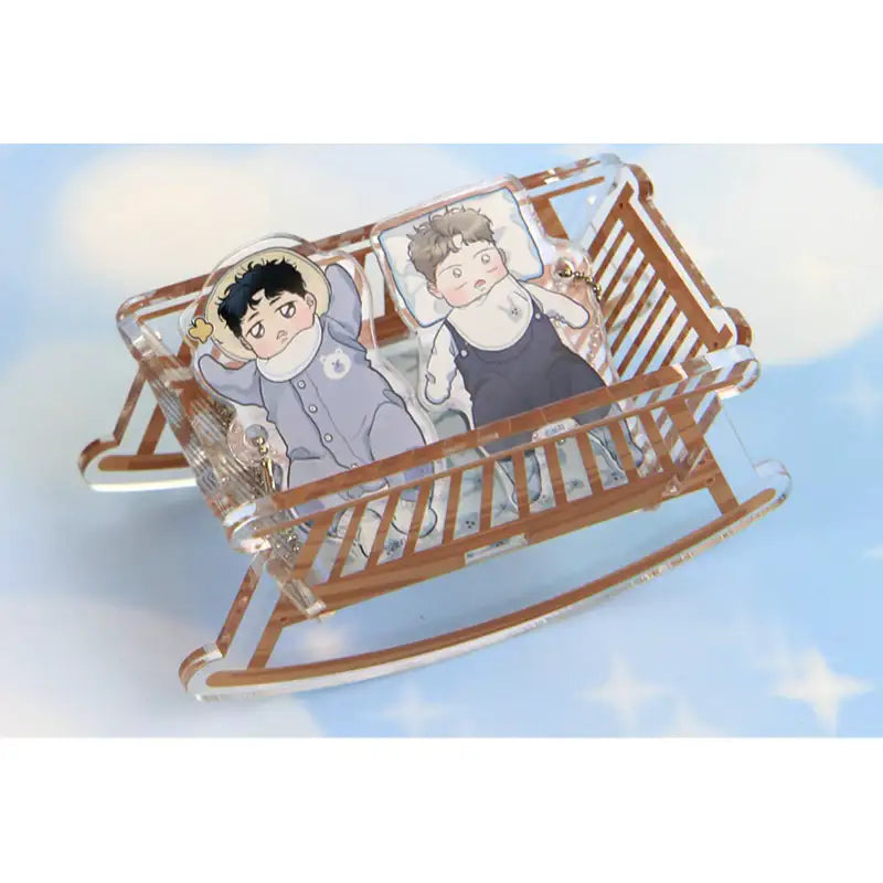 New Year's Eve Passion - Cradle Acrylic Stand + Charm - Webtoon Shop - Acrylic Stand - Harumio