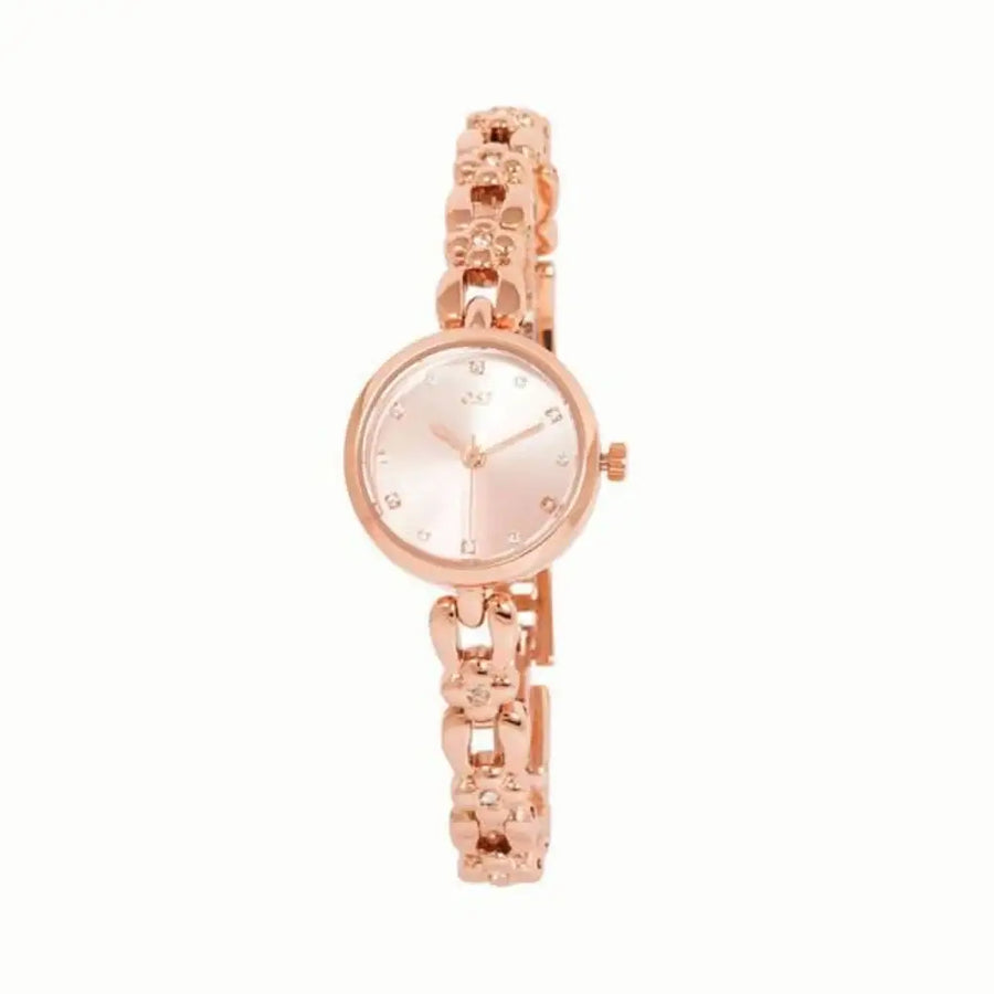 OST - Flower Band Rose Gold Metal Watch - OST - Watch - Harumio