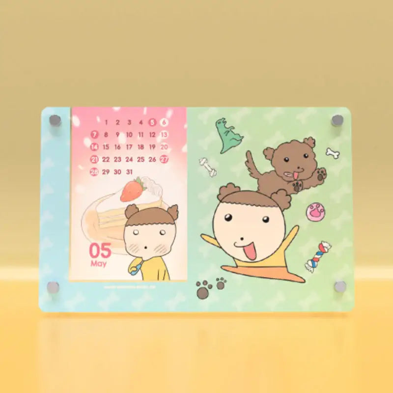 Maru Is a Puppy - 2023 Acrylic Calendar - Webtoon Friends - Calendar - Harumio