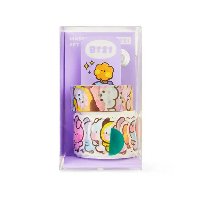 BT21 - Minini Masking Tape Set - LINE FRIENDS - Accessories, Stationery - Harumio
