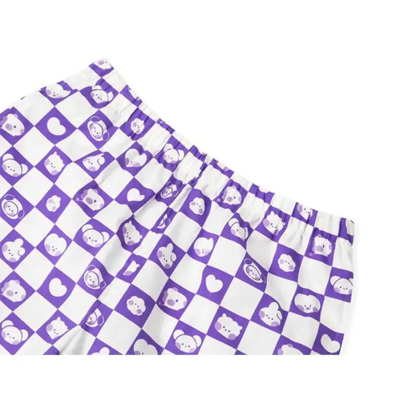 BT21 - Minini Woven Pajama Set - Line Friends - Pajamas - Harumio BT21 - Minini Woven Pajama Set - Line Friends - Pajamas - Harumio