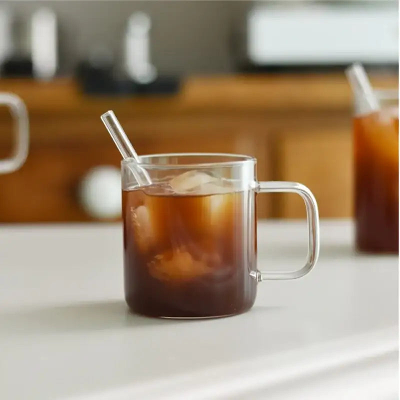 Somkist - Cafe Heat Resistant Glass Mug Cup - Somkist - Mugs - Harumio
