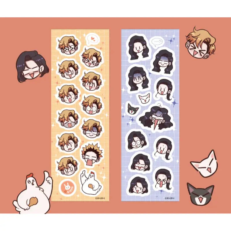 Waikiki Vampire - A Set of Stickers - Webtoon Shop - Stickers - Harumio