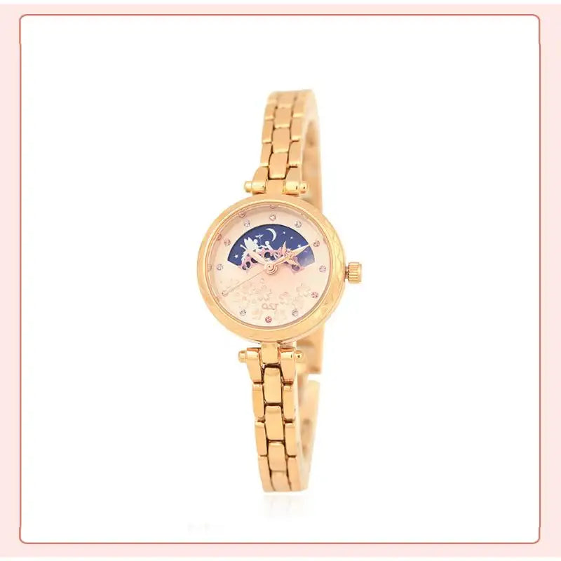 OST x Cardcaptor Sakura - Flower Moon Phase Metal Watch - OST - Watches - Harumio