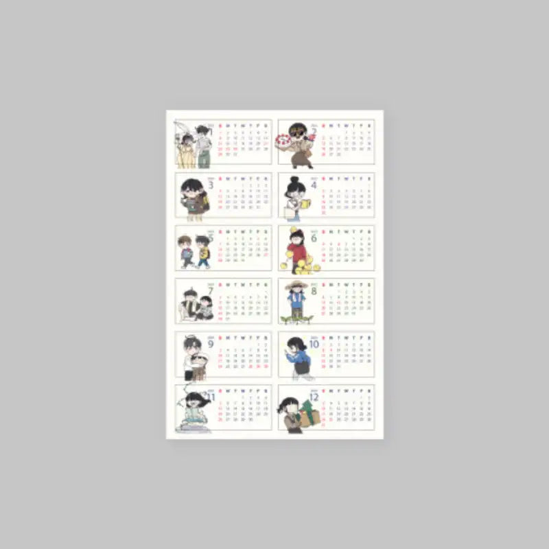 Romance 101 - Calendar Sticker - Webtoon Friends - Stickers - Harumio