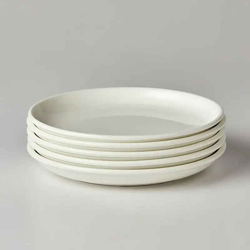 Korean ON - Round Plate 5P Set - Modern House - Plates - Harumio