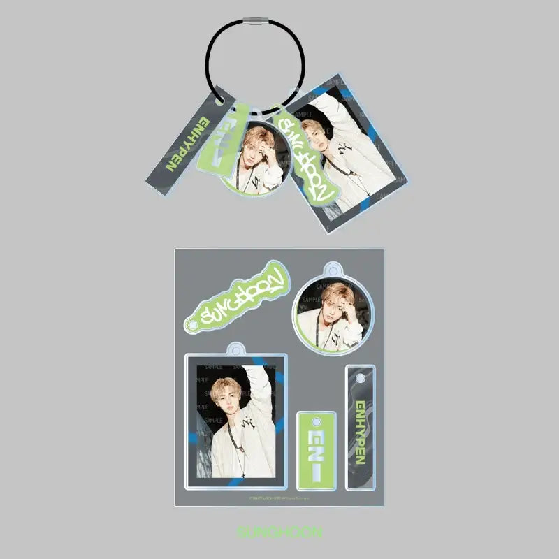 ENHYPEN - SADAME - Acrylic Keyring Set - ENHYPEN - Keyring - Harumio ENHYPEN - SADAME - Acrylic Keyring Set - ENHYPEN - Keyring - Harumio