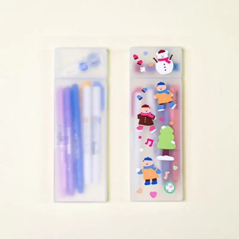 Big Issue x Lagomihome - Pencil Case & Big Bear Stickers Set - Big Issue Korea - Pencil Case - Harumio