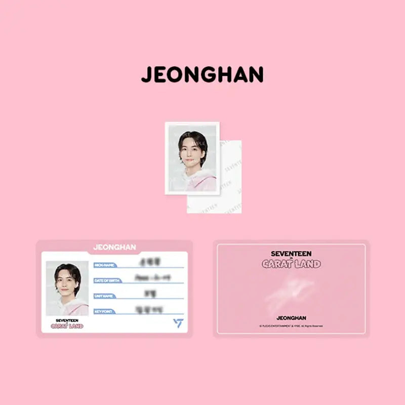 SEVENTEEN - 2023 CARAT LAND - ID Card Holder Set - SEVENTEEN - Card Holder - Harumio SEVENTEEN - 2023 CARAT LAND - ID Card Holder Set - SEVENTEEN - Card Holder - Harumio