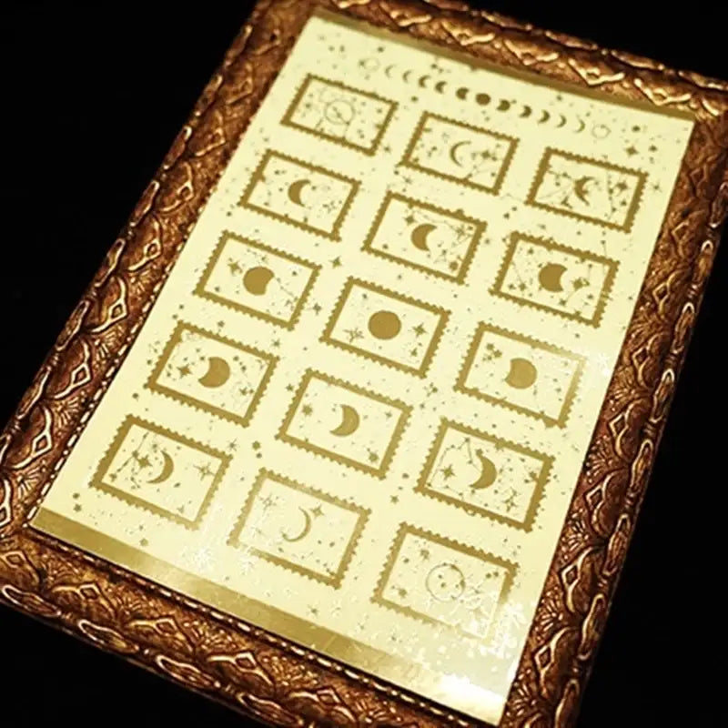 Libet - Moon Gold Foil Stamp Sticker - Libet - Stationary - Harumio