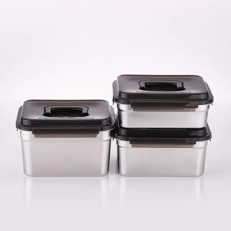 Neoflam - Staineless Steel Kimchi Container Set Of 3 - Neoflam - Food Container - Harumio