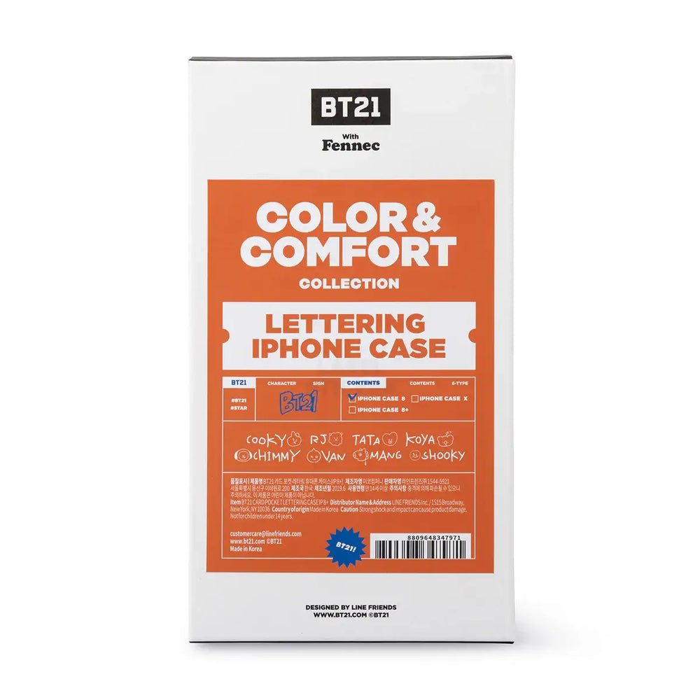 BT21 x Fennec - Lettering iPhone Case - BT21 - Phone Case - Harumio BT21 x Fennec - Lettering iPhone Case - BT21 - Phone Case - Harumio