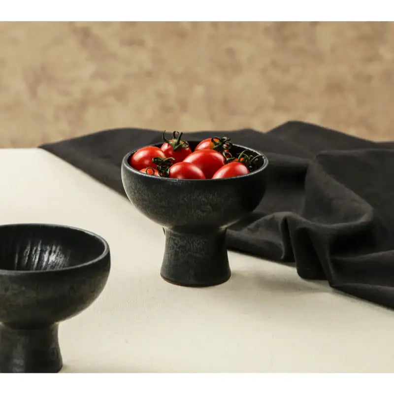 Chaora - Black Dessert Bowl & Rice Wine Glass - Chaora - Tableware - Harumio