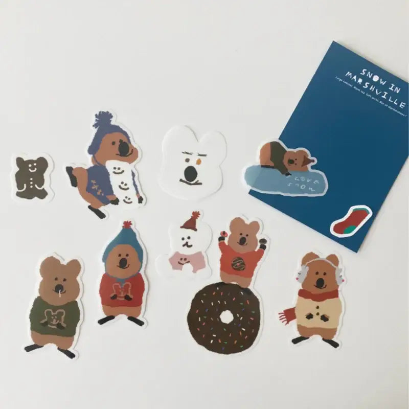 Dinotaeng - Snow In Marshville Sticker Pack - Ver. 2 - Dinotaeng - Sticker - Harumio
